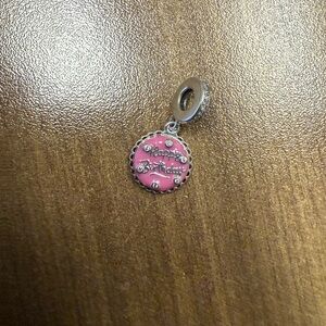 Pandora Pink and Silver Happy Birthday Charm